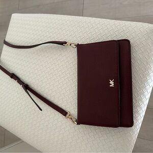 Michael Kors wristlet crossbody, plum